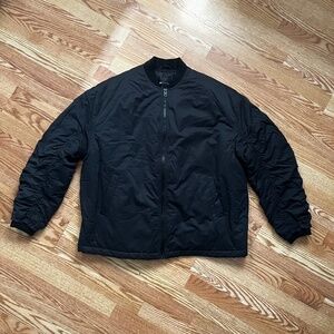 ASOS DESIGN Oversize Bomber Jacket - Black - Size M